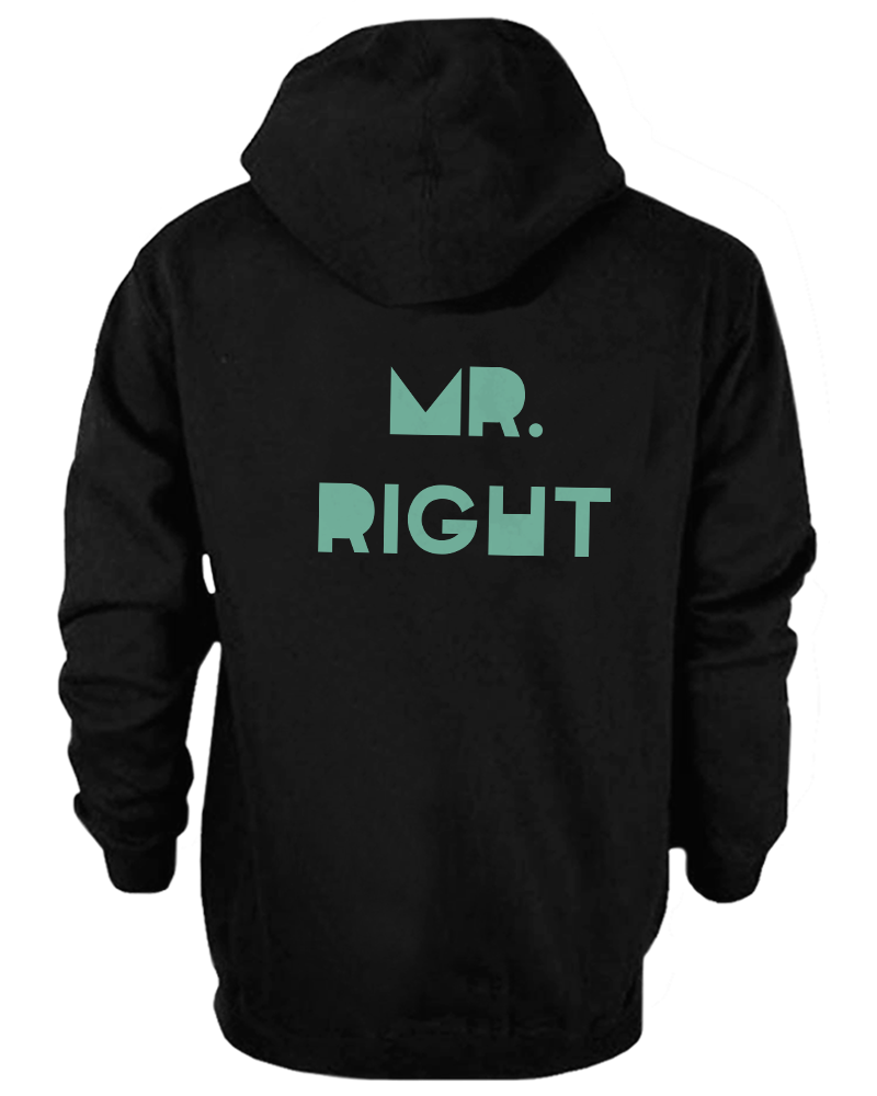 Mr Right Couple Hoodies