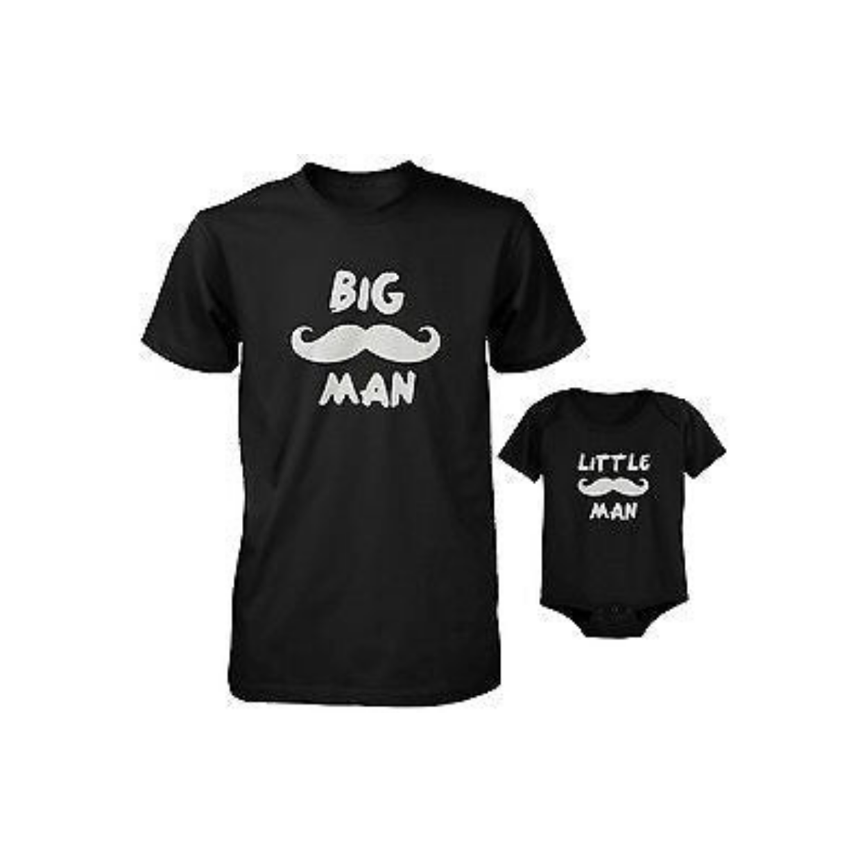 Mustache May Tee Shirt All Sizes 6M / Black