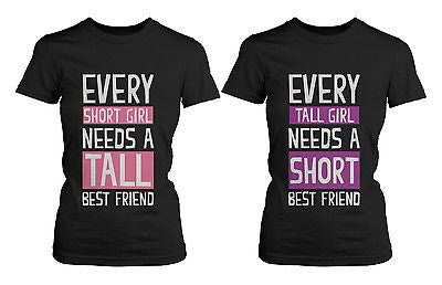 Best Friend Shirts - Short And Tall Best Friends Bff Matching T-Shirts - 365 In Love