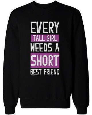 Tall And Short Best Friend Matching Sweatshirts For Best Friends Bff Gift - 365 In Love