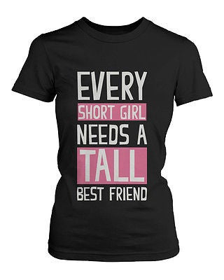 Best Friend Shirts - Short And Tall Best Friends Bff Matching T-Shirts - 365 In Love