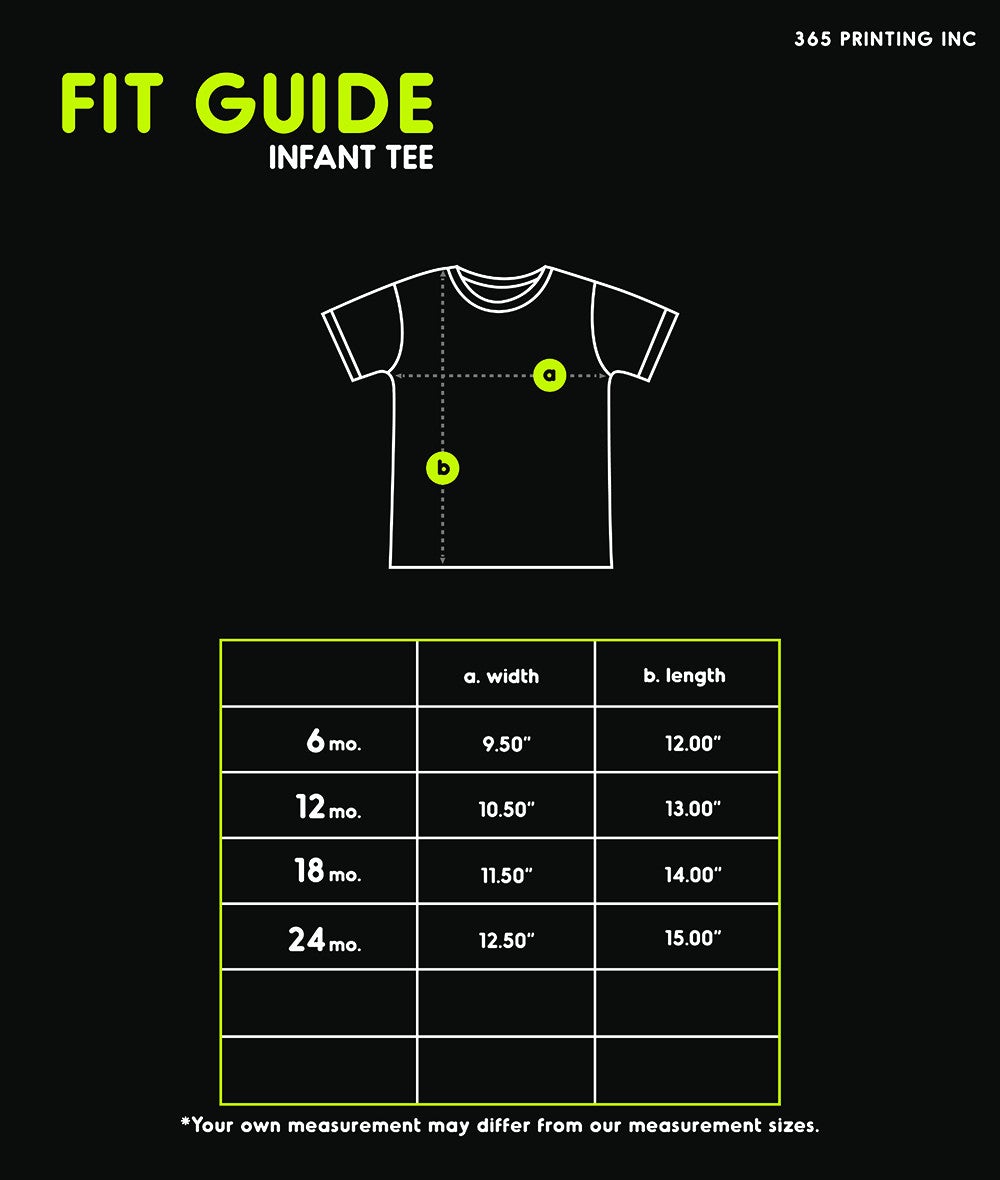Awesome Babies Proof Matching Graphic T-Shirts For Dad And Baby Boy - 365 In Love - Fit Guide