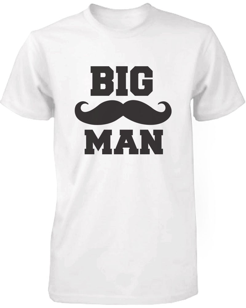 Daddy And Baby Matching T-Shirt Set - Big Man Little Man Infant White Tee - 365 In Love