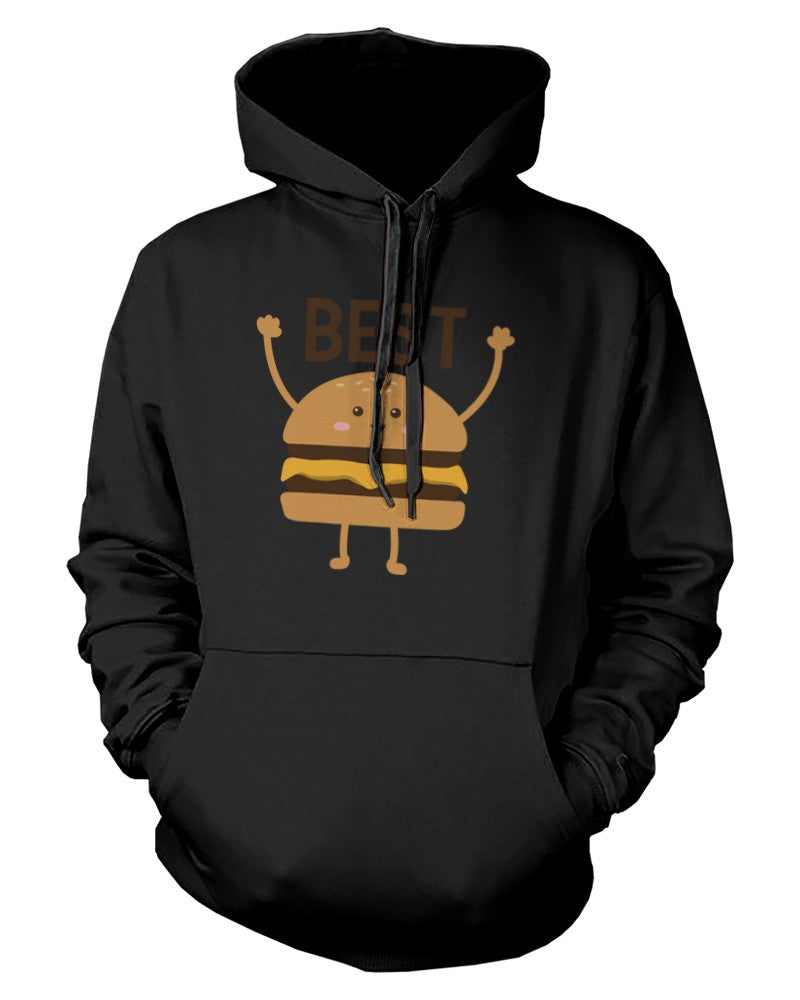 Burger And Fries Bff Hoodies Best Friend Matching Hooded Sweatshirts - 365 In Love