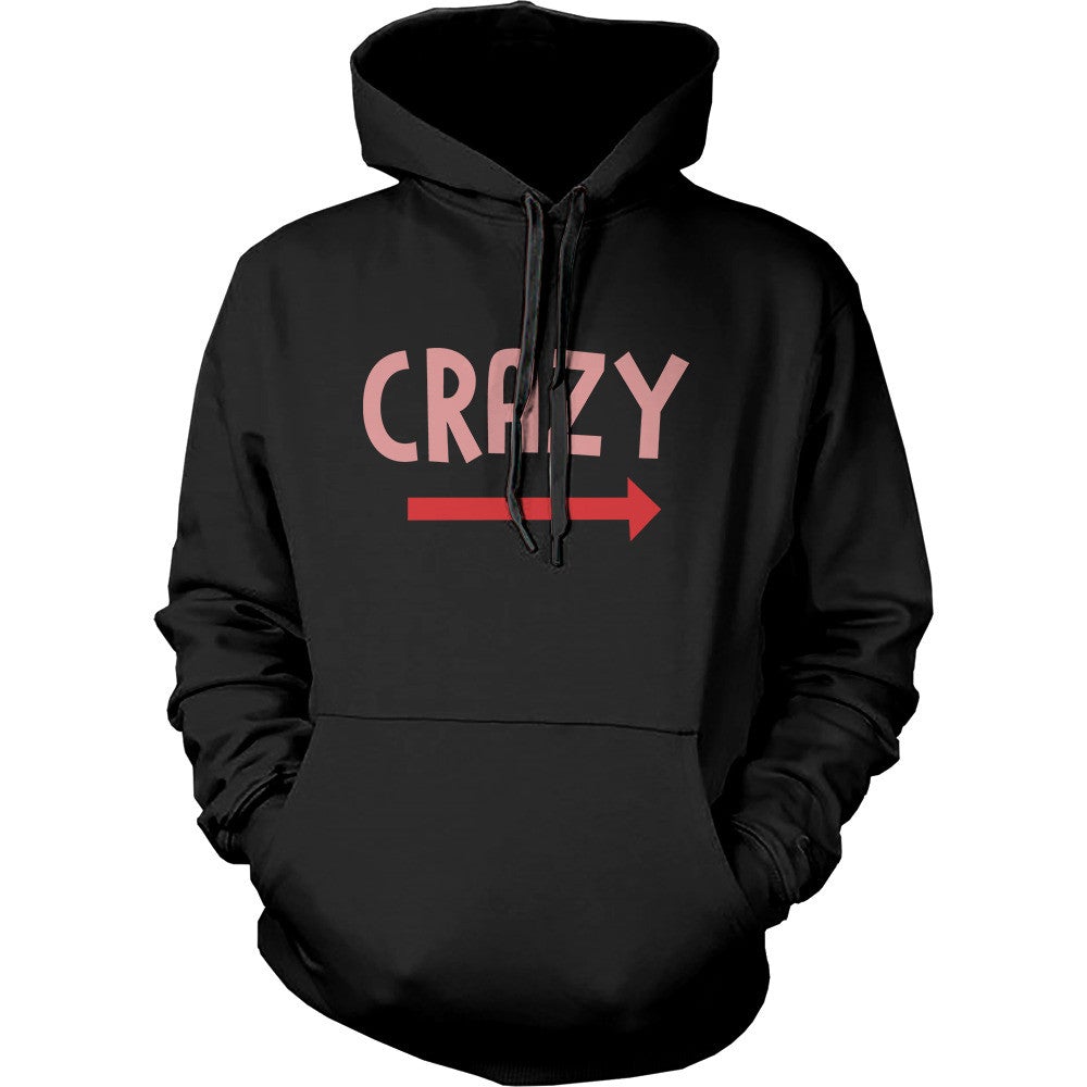 Funny Crazy And Crazier Bff Matching Best Friend Hoodies Front Back Design - 365 In Love