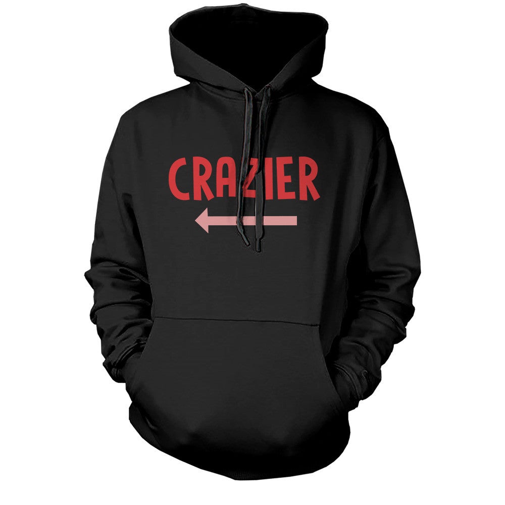 Funny Crazy And Crazier Bff Matching Best Friend Hoodies Front Back Design - 365 In Love