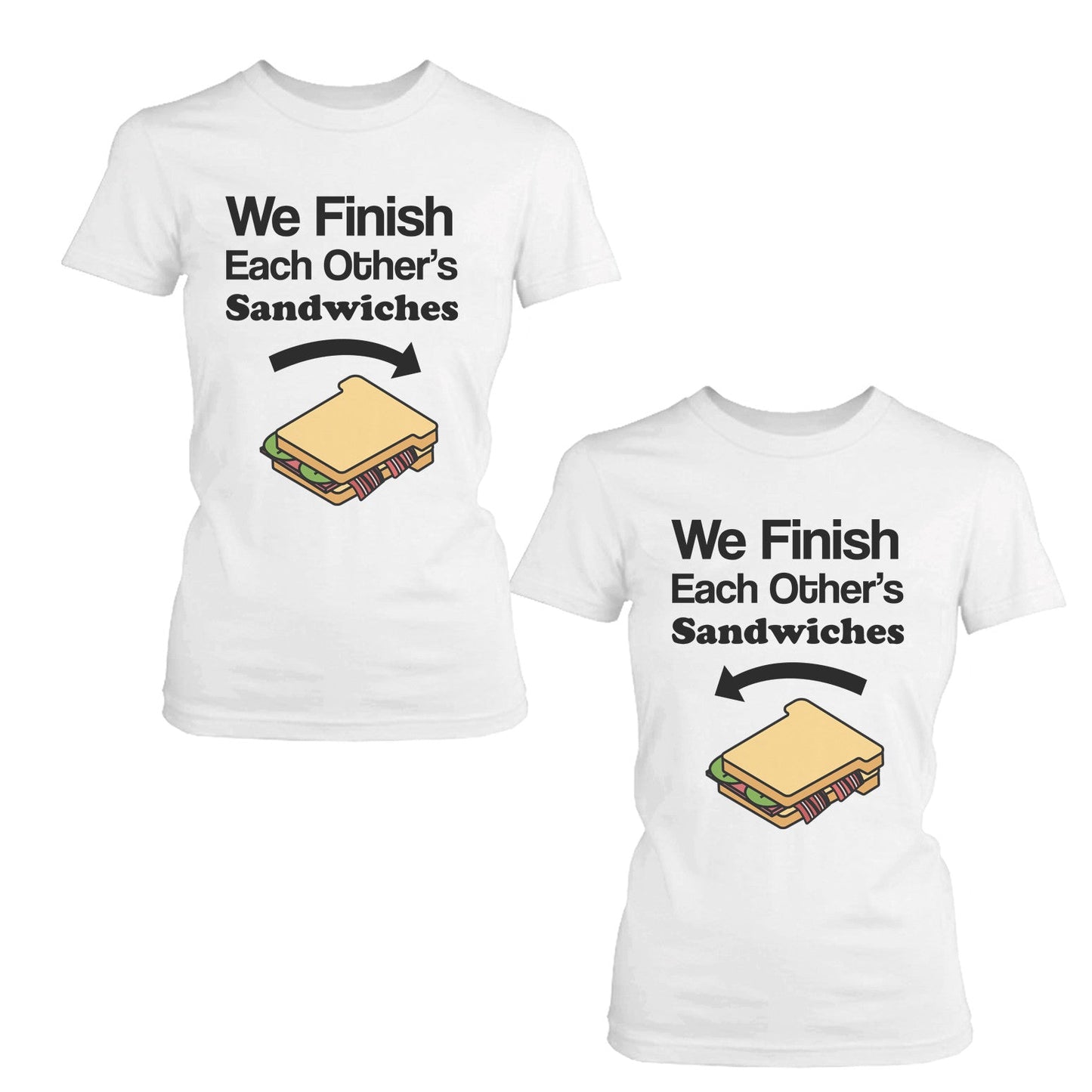 We Finish Each Others Sandwich Bff Shirt Cute Matching Best Friends T-Shirt - 365 In Love