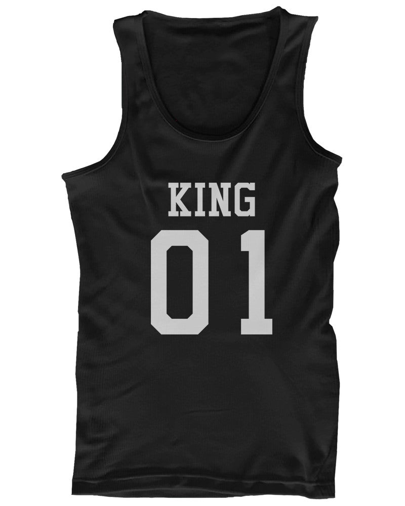 King 01 Queen 01 Couple Tank Tops Matching Tanks Summer Vacation Tee - 365 In Love