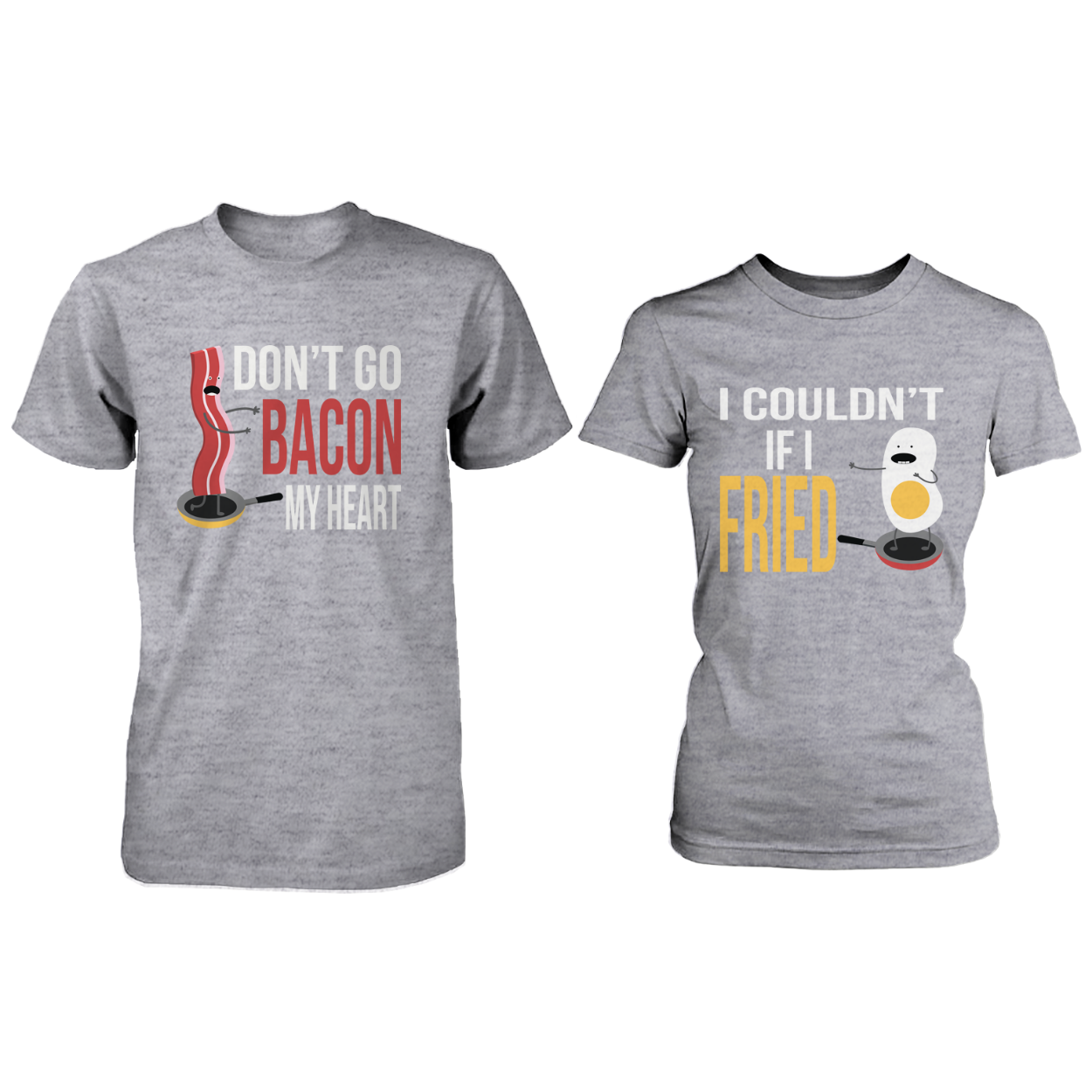 Bacon and Egg Matching Couple Tank Tops Set for Funny Couples Gifts