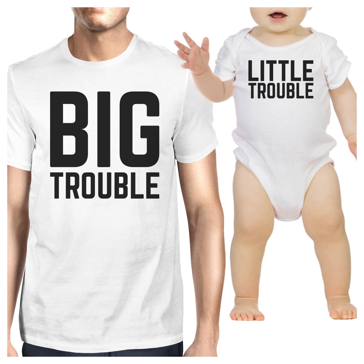 Big Trouble Little Trouble White Unique Fathers Day Gifts For Him - 365 In Love