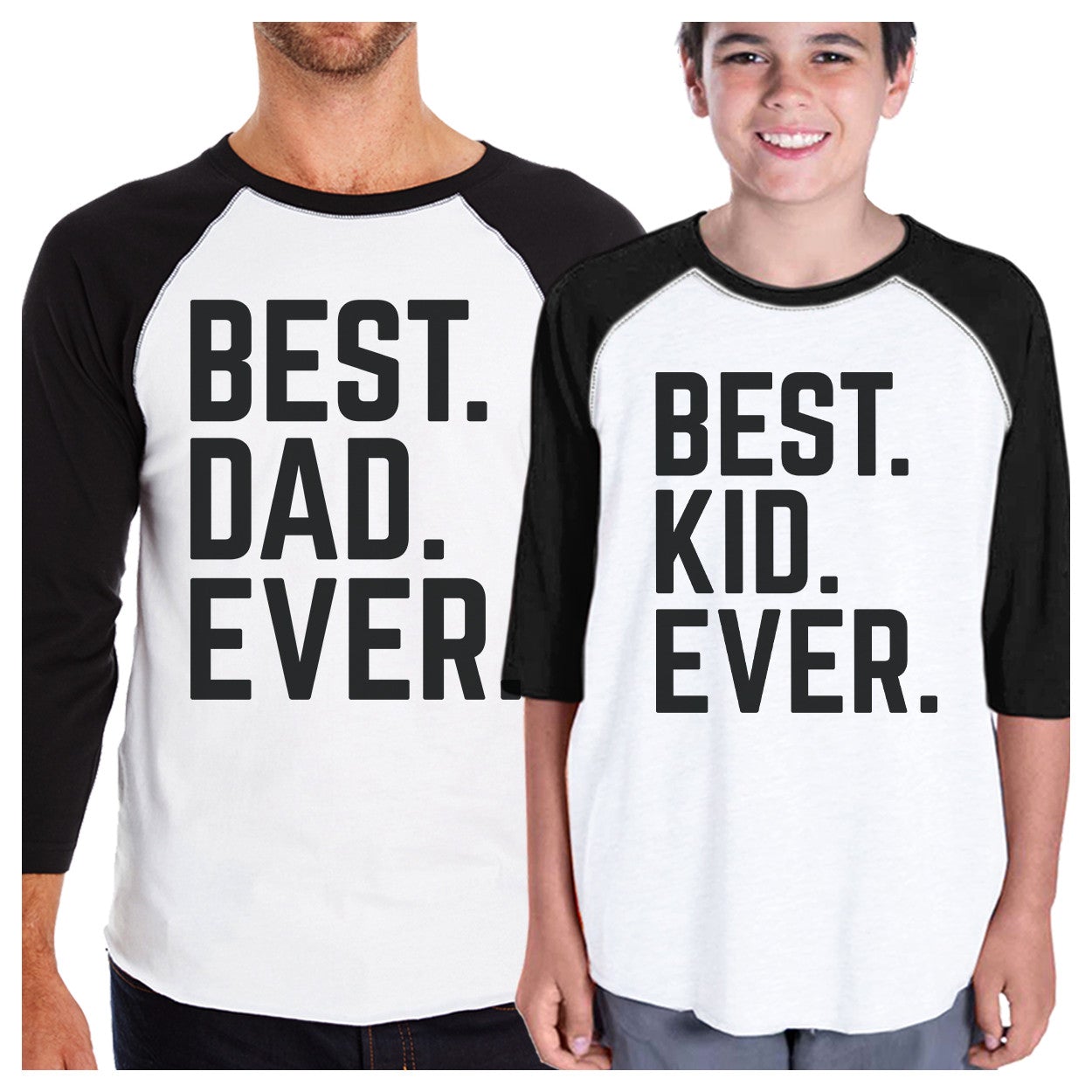 Best Dad And Kid Ever Baseball Tee Humorous Gifts For Baby Shower - 365 In Love