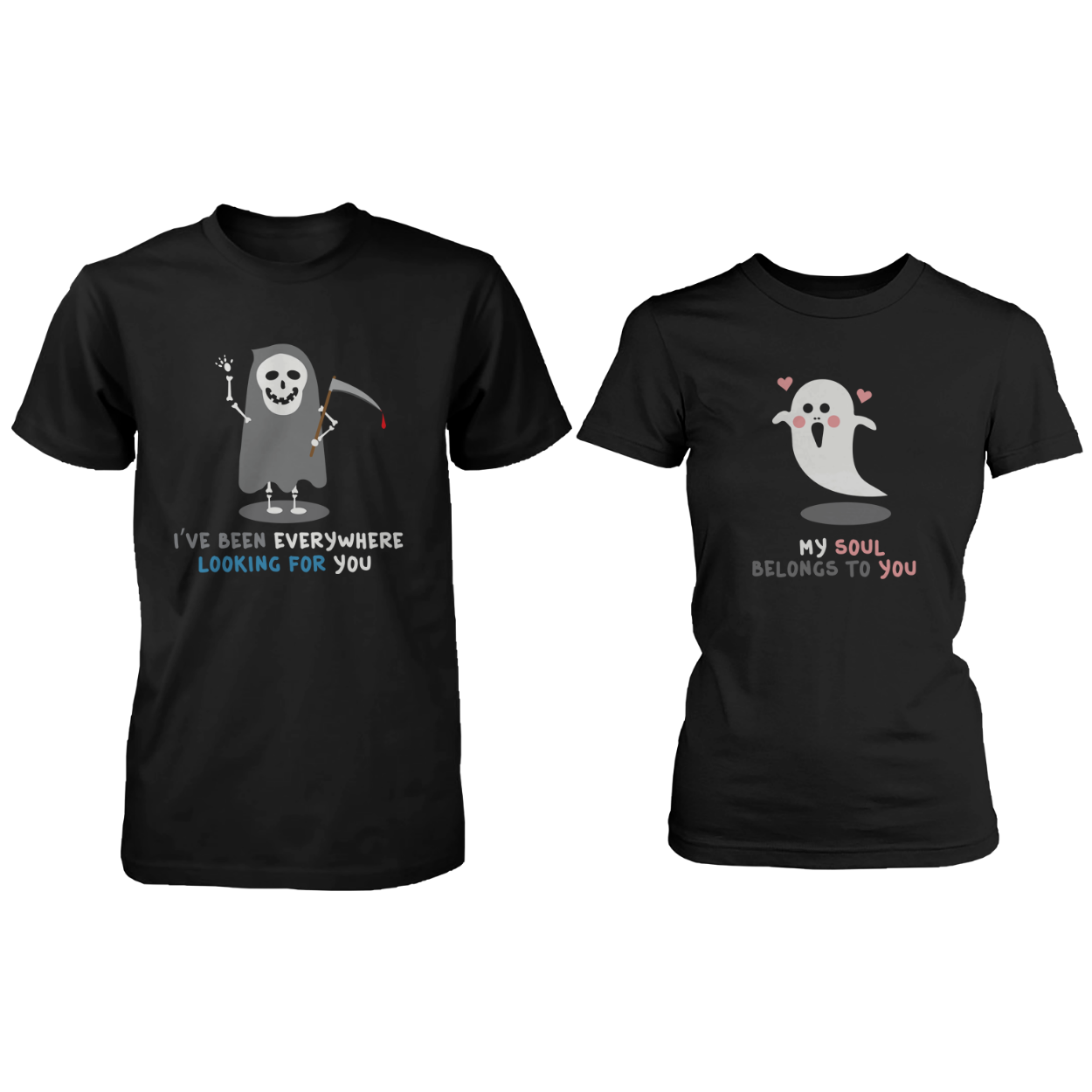Funny Death Eater and Ghost Couple Shirts for Halloween 365 in Love 2X Large 2X Large