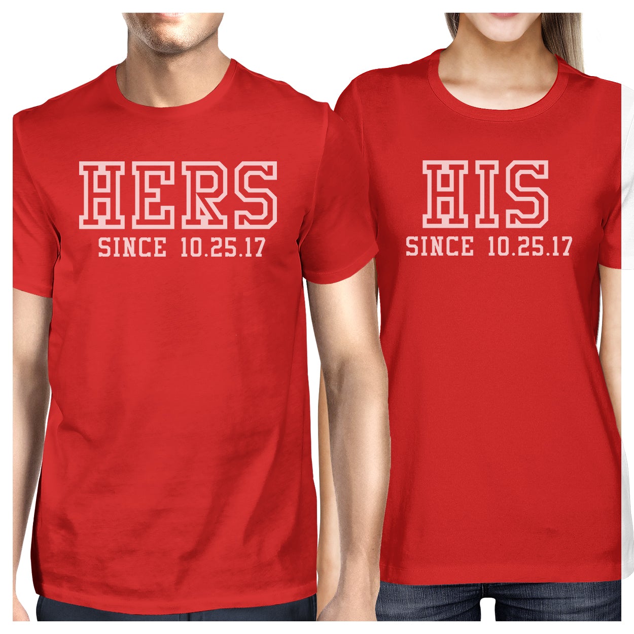 matching dress shirts for couples Couples Matching White T-Shirt with Pants