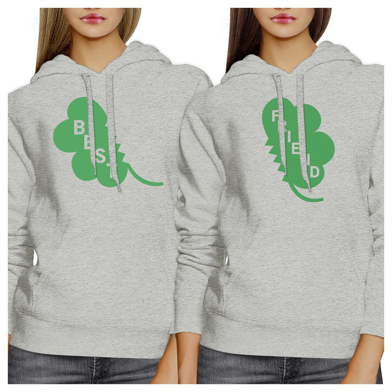 Best Friend Clover Best Friend Matching Hoodies For St Patricks Day - 365 In Love