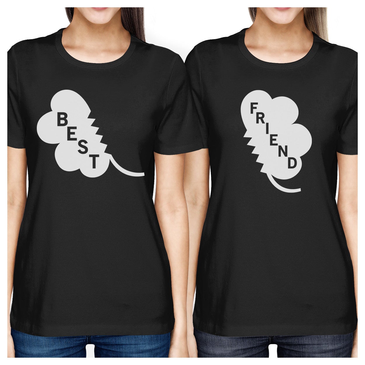 Best Friend Clover Womens Black Bff Marching Shirts St Patricks Day - 365 In Love