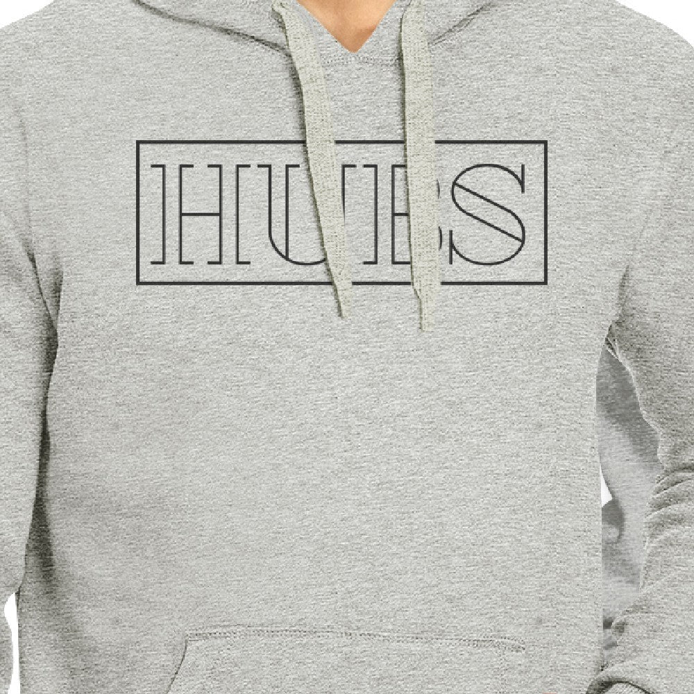 Hubs And Wife Matching Couple Grey Hoodie
