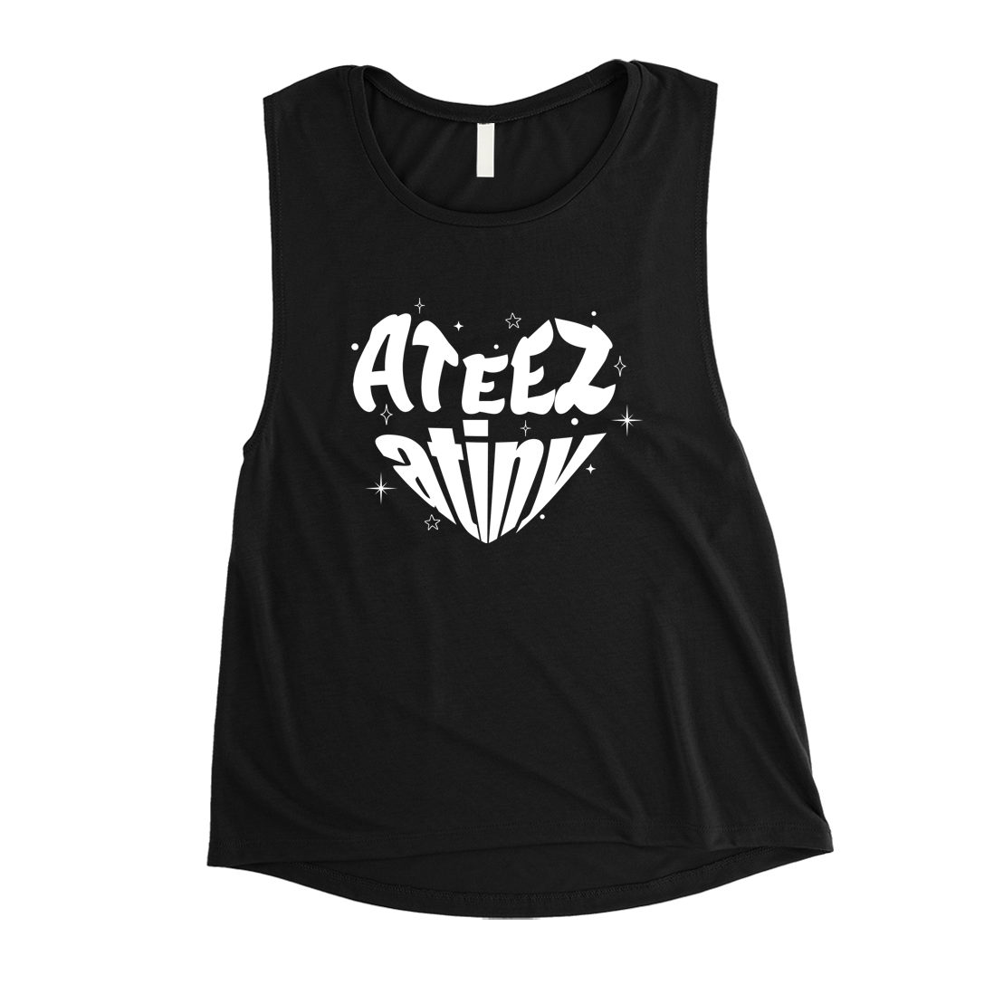 Ateez Atiny Women Muscle tee 365 In Love Gifts for Friends and Family Ateez Atiny 365 Printing INC Muscle Shirts Black 1