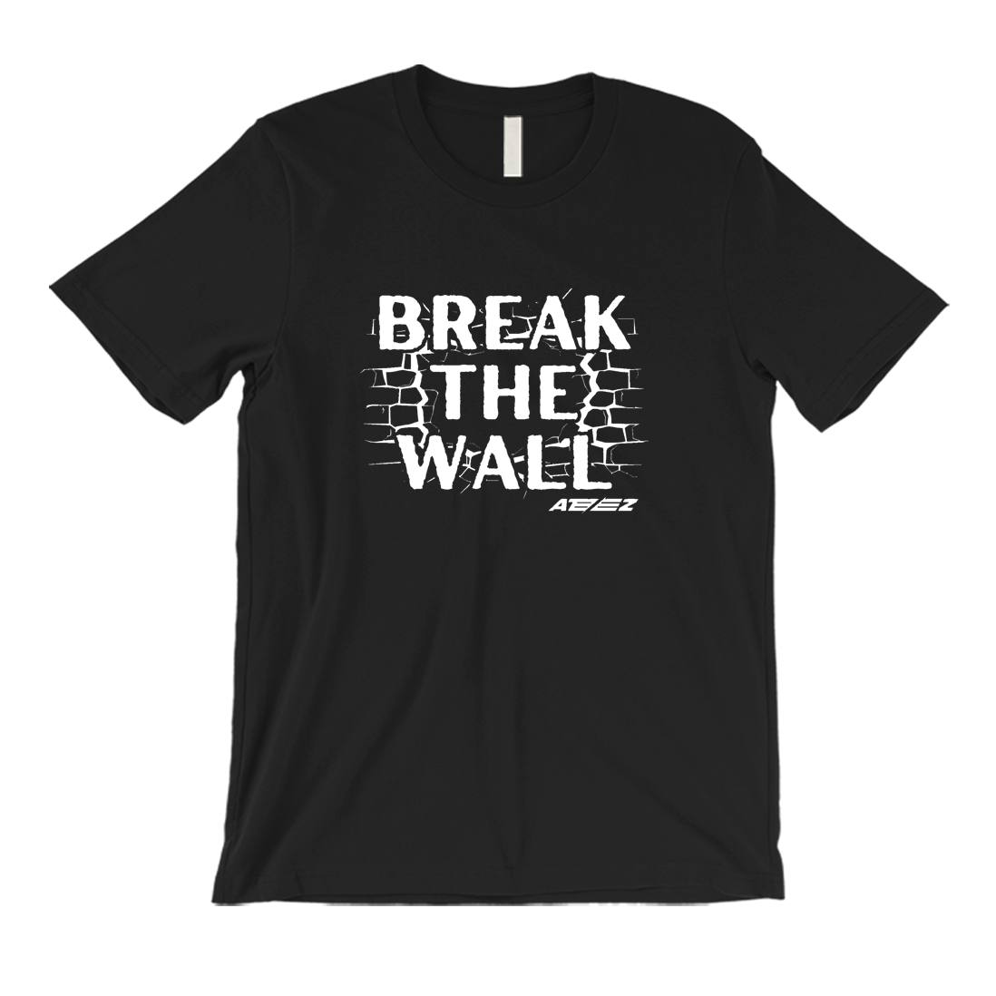 Ateez Break The Wall Crew neck t-shirt 365 In Love Gifts for Friends and Family Ateez Break The Wall 365 Printing INC Short Sleeve Tees Black 1