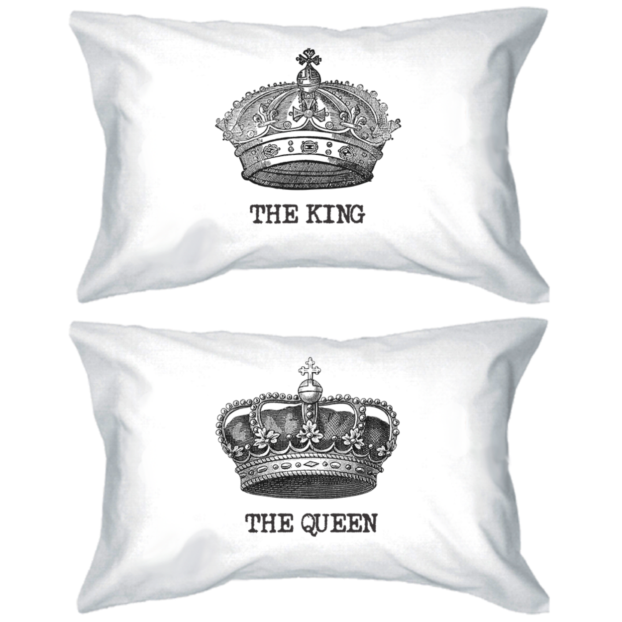 couple pillow cases for queen and king