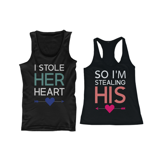 Couple Shirts I Stole Her Heart So I'M Stealing His