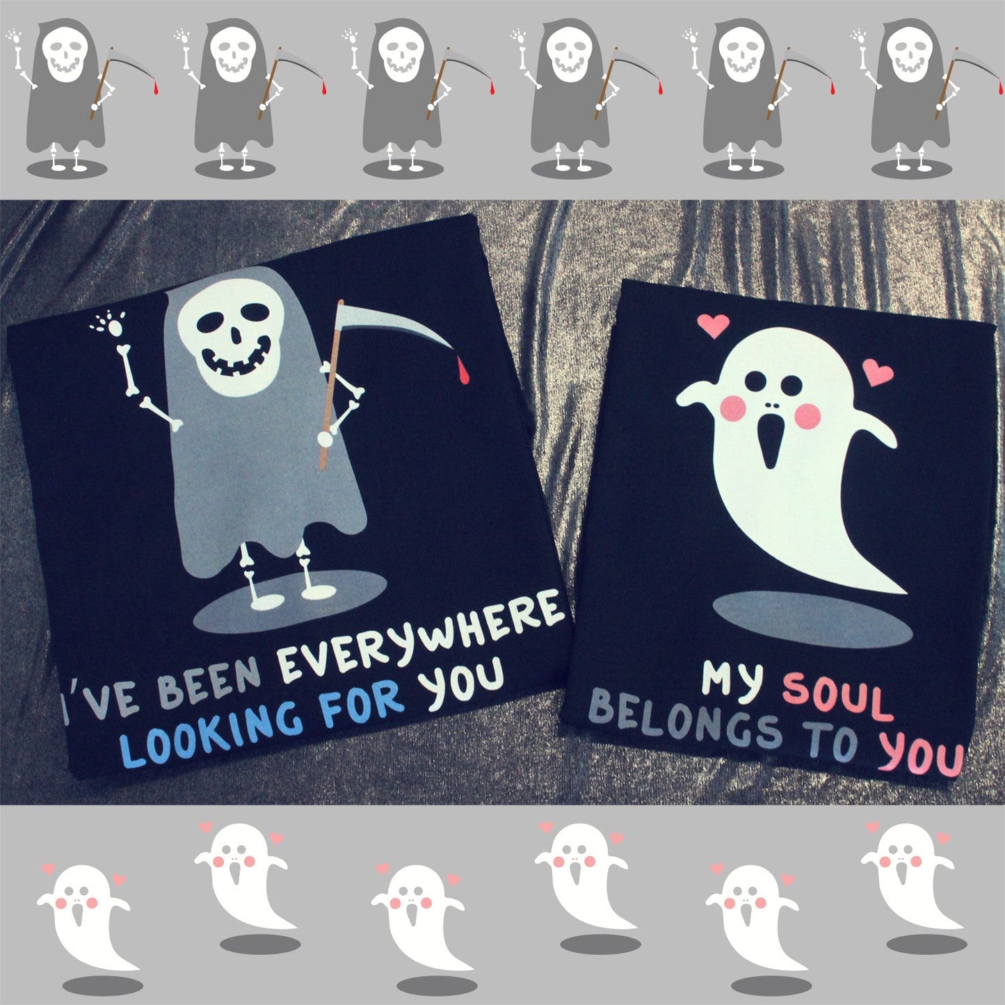 Death Eater And Ghost Couple Tee