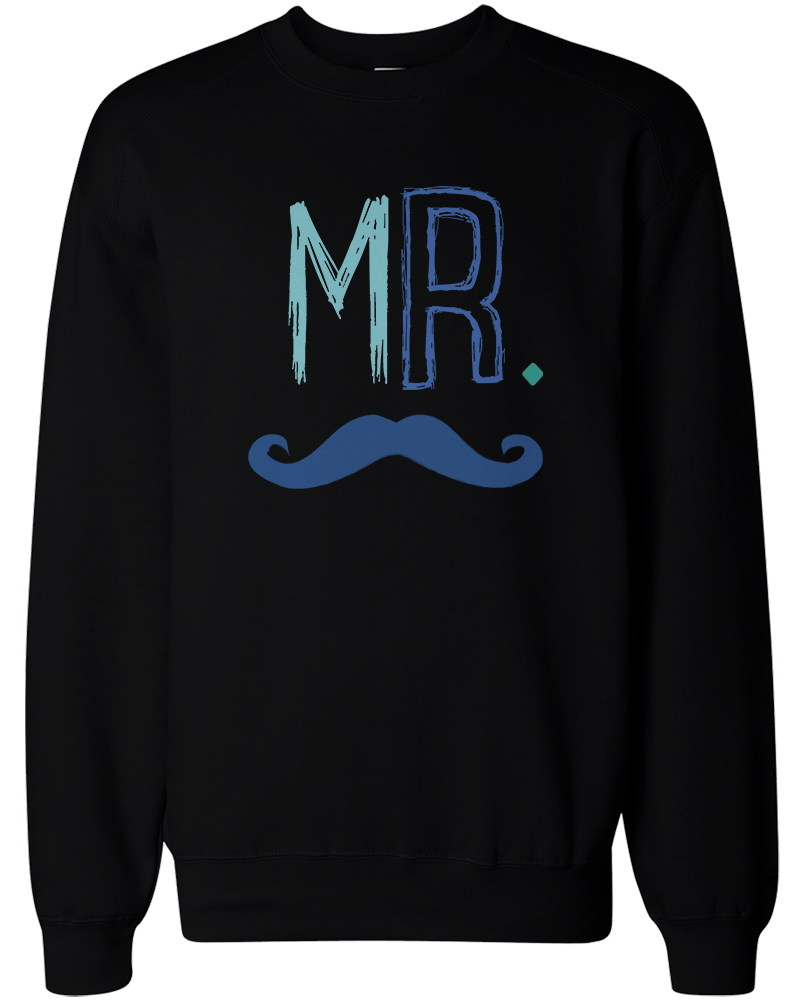 Mr Mustache Sweatshirts For Couples
