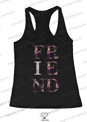 Bff Tank Tops True Friend Floral Print Matching Shirts For Best Friends - 365 In Love