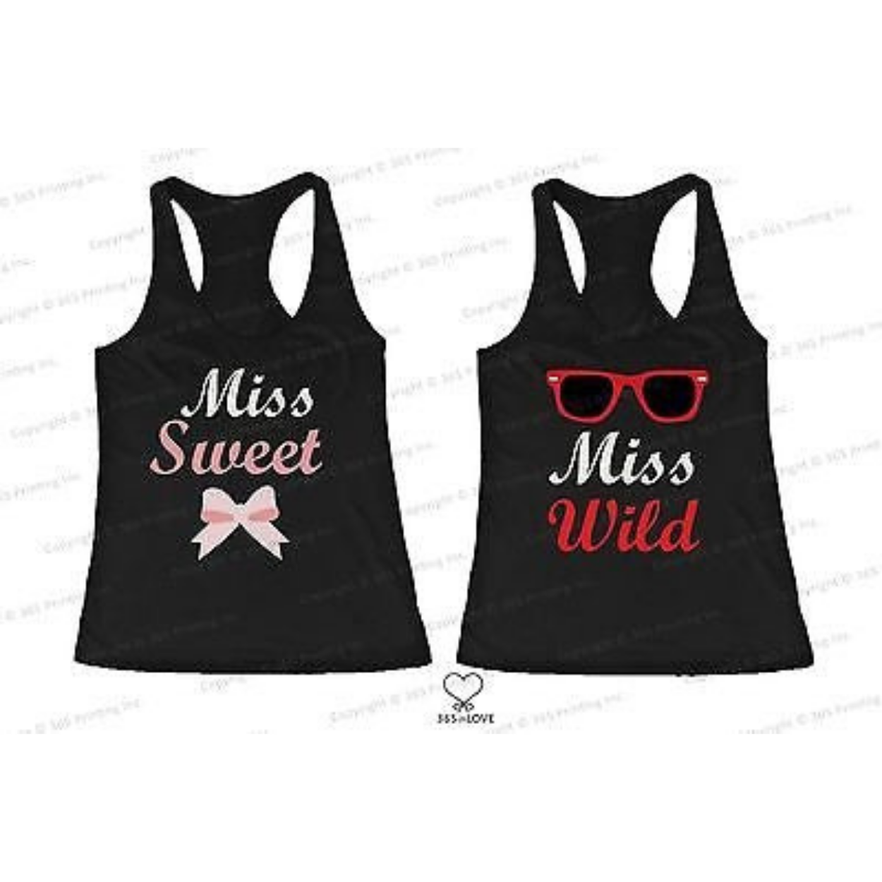 Bff Tank Tops Miss Wild And Miss Sweet Matching Shirts For Best Friends - 365 In Love