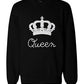 King And Queen Couple Sweatshirts Cute Matching Outfit For Couples - 365 In Love