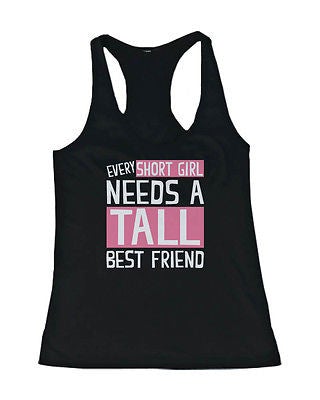 Cute Tall And Short Best Friend Tank Tops - Matching Bff Tanks - 365 In Love