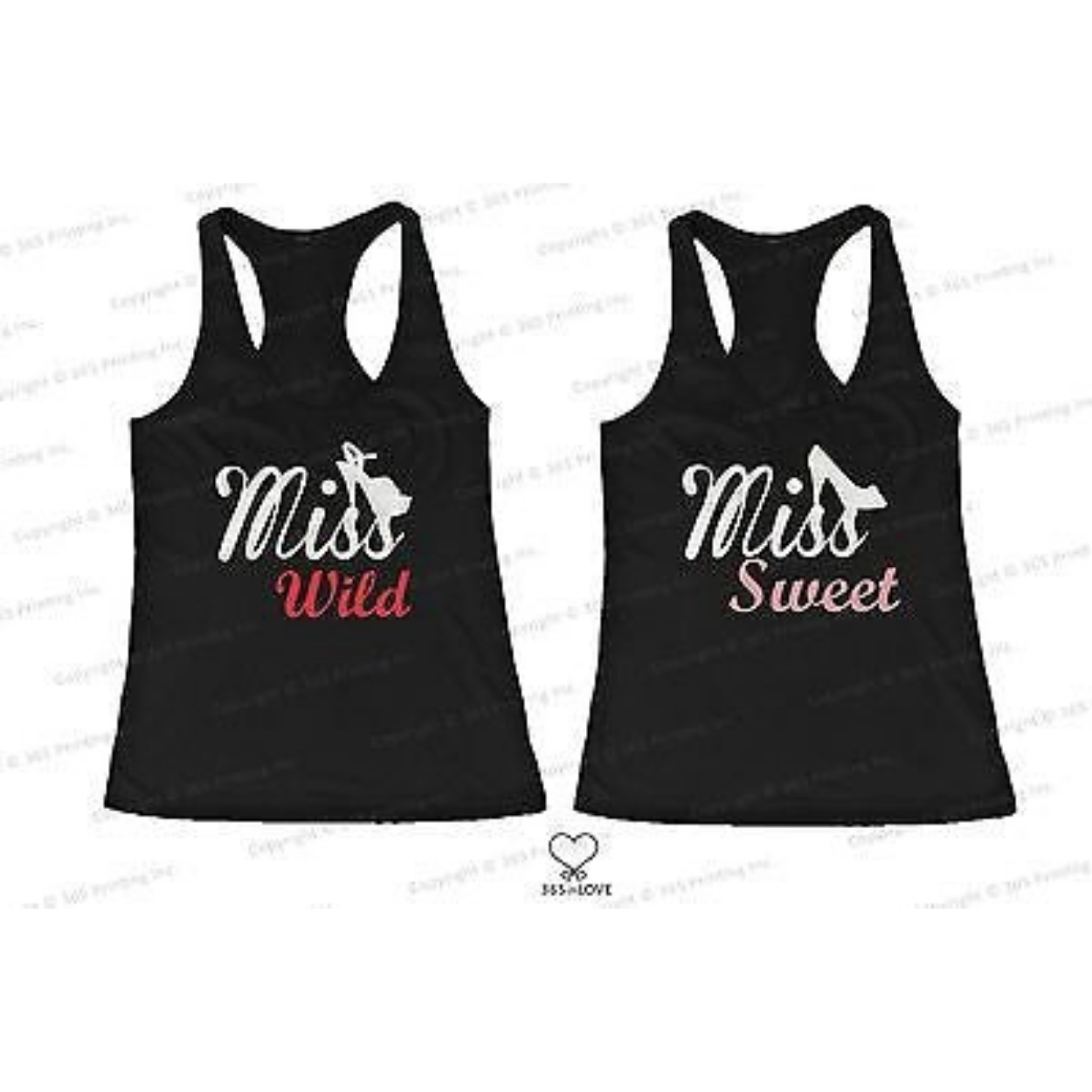 Bff Tank Tops Miss Wild N Miss Sweet With Shoes Matching For Best Friends - 365 In Love
