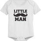 Dad And Baby Matching White T-Shirt And Bodysuit Set - Big Man And Little Man - 365 In Love