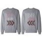Crazy Bff Floral Print Grey Sweatshirts For Best Friends Matching Sweater - 365 In Love