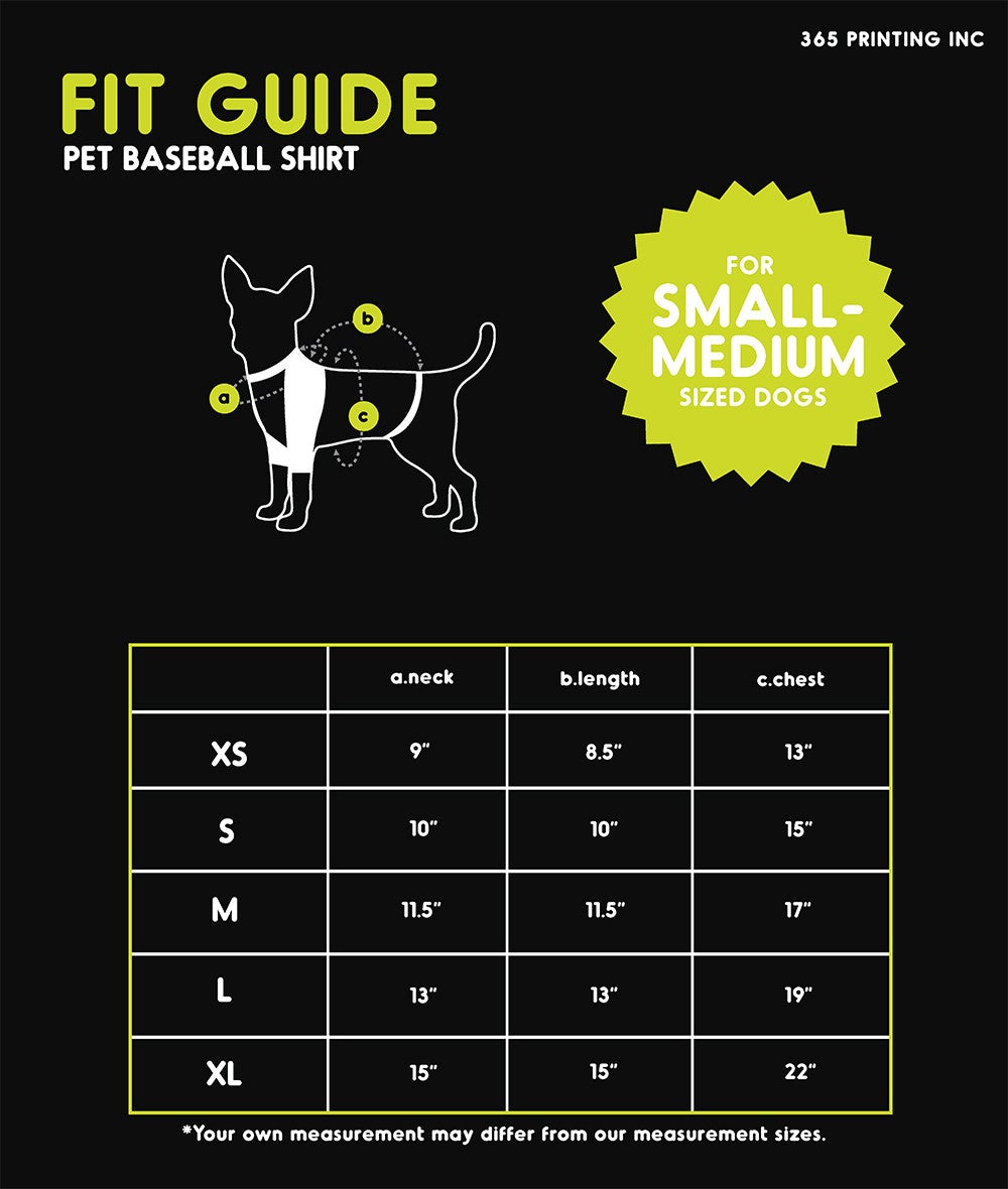 Fists Pound Kid and Pet Matching Black And White Baseball Shirts Fit Guide