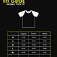 Fists Pound Kid and Pet Matching Black And White Baseball Shirts Fit Guide