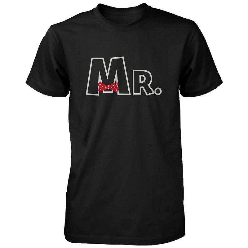 Mr And Mrs Ribbon Couple T-Shirts Cute Matching Couple Tee Wedding Gifts Ideas - 365 In Love