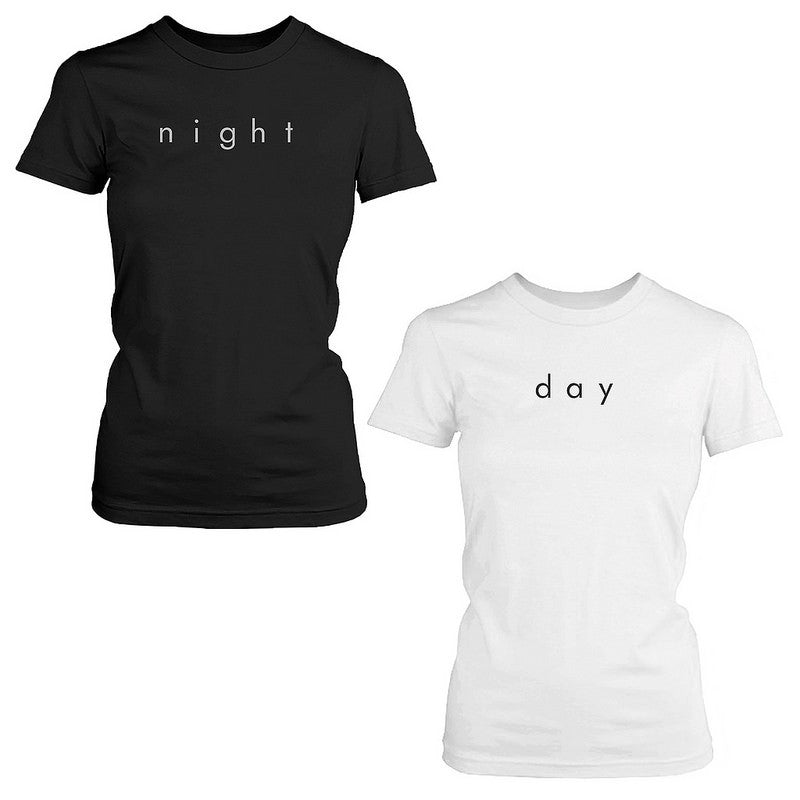Night N Day Cute Bff Shirts Trendy Best Friends Black N White Matching Tees - 365 In Love