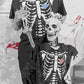 Halloween Skeleton Couple Matching T-Shirts