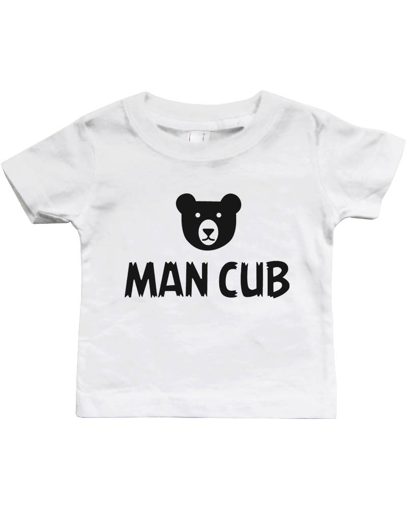 Daddy Mommy and Baby Matching Bear Family T-Shirt / Bodysuit (Sold Separately) White