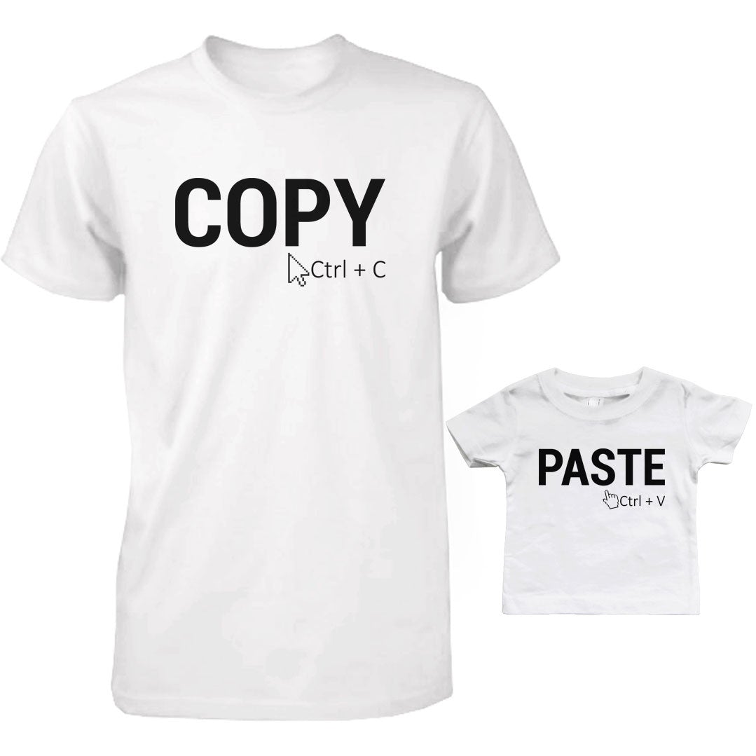 Daddy And Baby Matching T-Shirt Set - Copy And Paste Infant Tee - 365 In Love