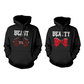 Beauty And Beast Graphic Hoodie For Couples
