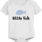 Big Fish And Little Fish Dad And Baby Matching Top Set Parent Shirts Infant Bodysuits - 365 In Love