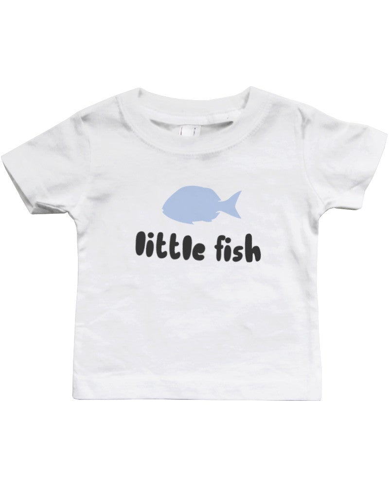 Big Fish And Little Fish Dad And Baby Matching Shirt Set Parent And Kid Cute Tops - 365 In Love