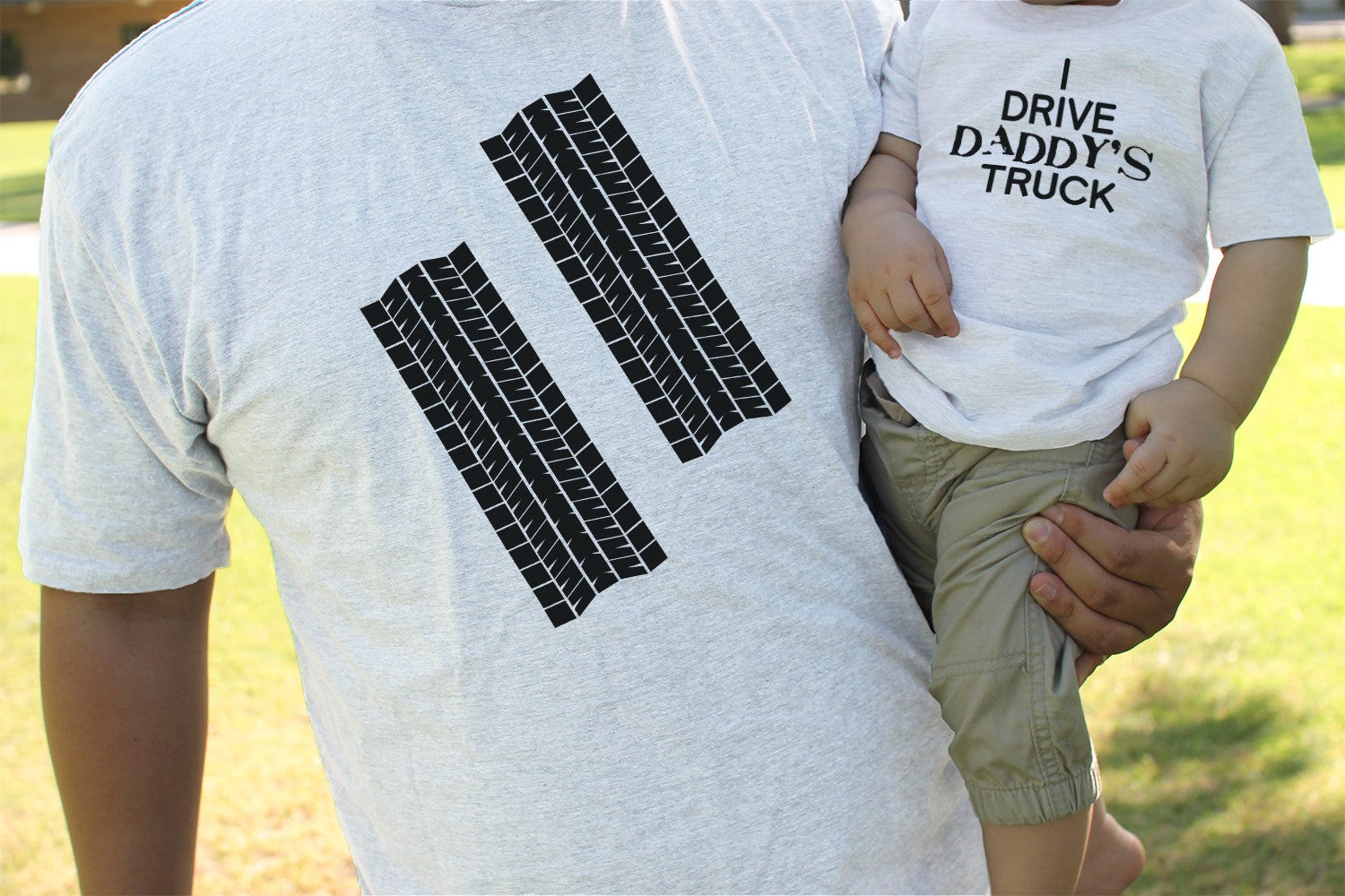 Funny I Drive Daddy'S Truck Matching Dad Shirt And Baby Bodysuit - 365 In Love