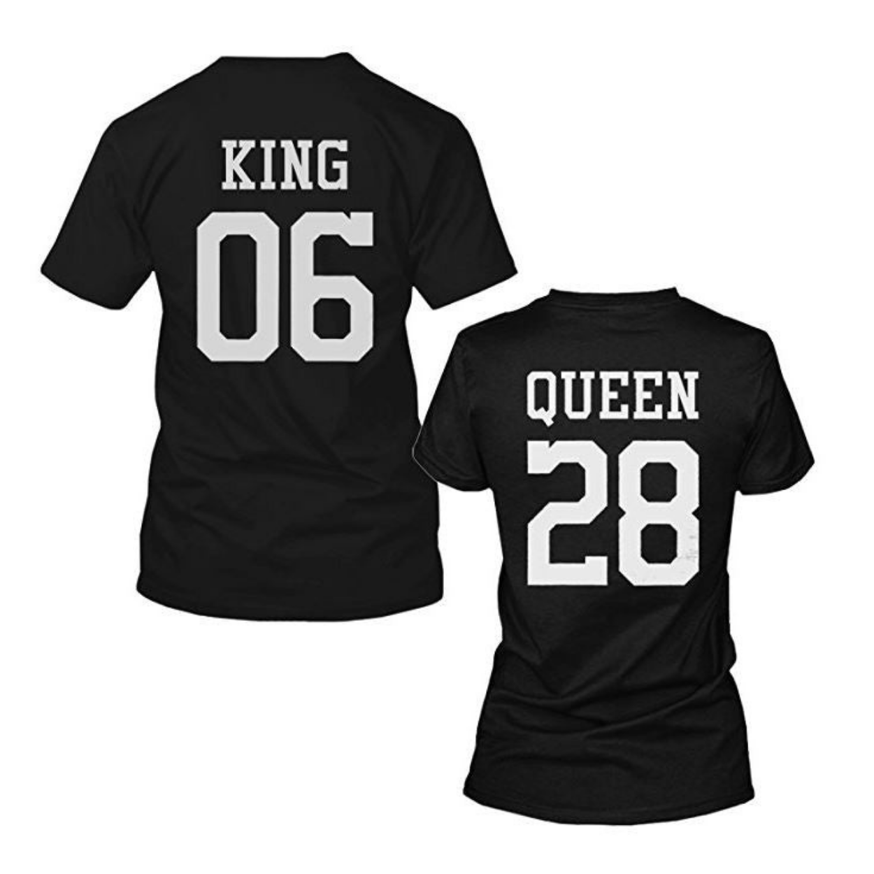 King And Queen Custom Number Matching T-Shirts Personal Year Or Meaningful Number - 365 In Love