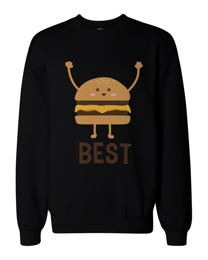 Burger And Fries Bff Sweatshirts Best Friend Matching Pullover Fleece - 365 In Love