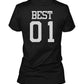 Best 01 Friend 01 Matching Best Friends T Shirts Bff Tees For Two Girls Friends - 365 In Love