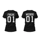 Freak 01 Weirdo 01 Matching Best Friends T Shirts Bff Tees For Two Girls Friends - 365 In Love