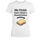 We Finish Each Others Sandwich Bff Shirt Cute Matching Best Friends T-Shirt - 365 In Love