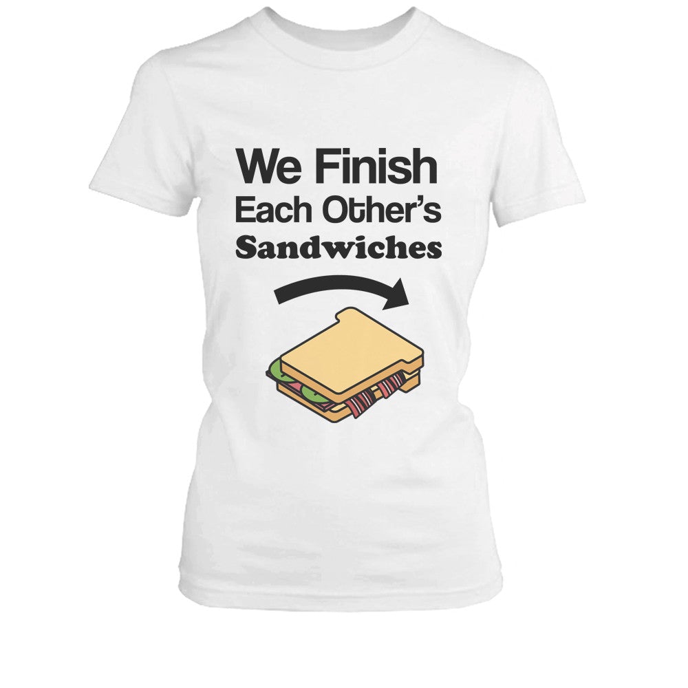 We Finish Each Others Sandwich Bff Shirt Cute Matching Best Friends T-Shirt - 365 In Love